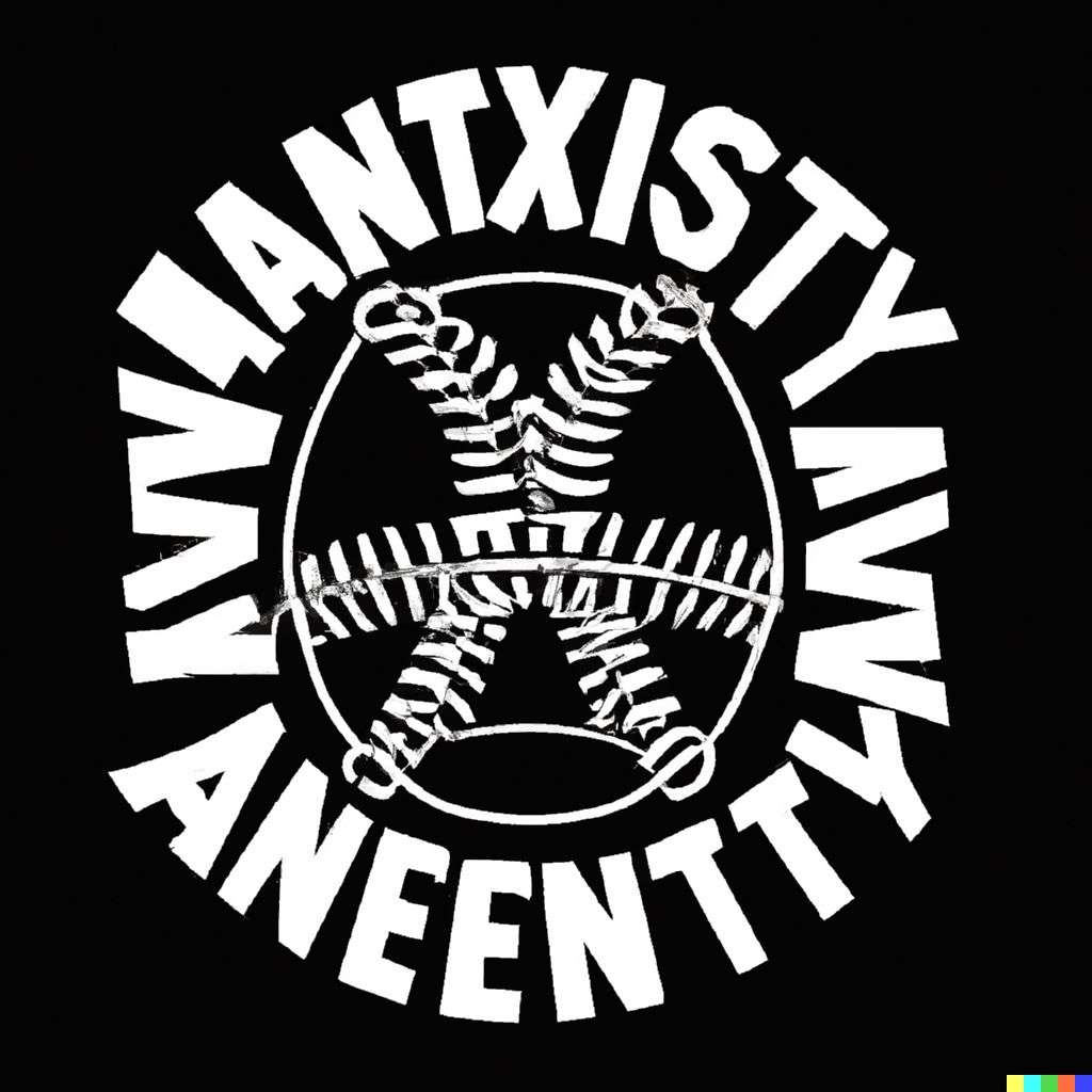 a representation of anxiety, baseball team emblem design